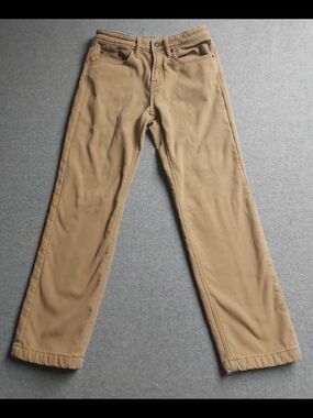 Caterpillar CAT Fleece Lined Tan Work Pants Size 30x30 Durable Warm Utility